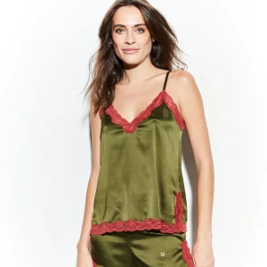 Boxer en soie, Kaki - Sienna