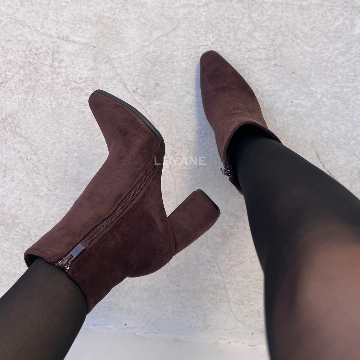 Bottines à talons – Marron