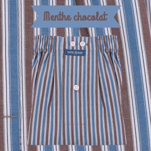 Caleçon homme classique – Menthe chocolat