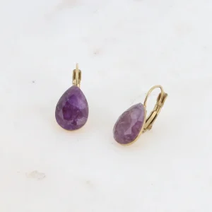 Boucles d'oreilles Purple