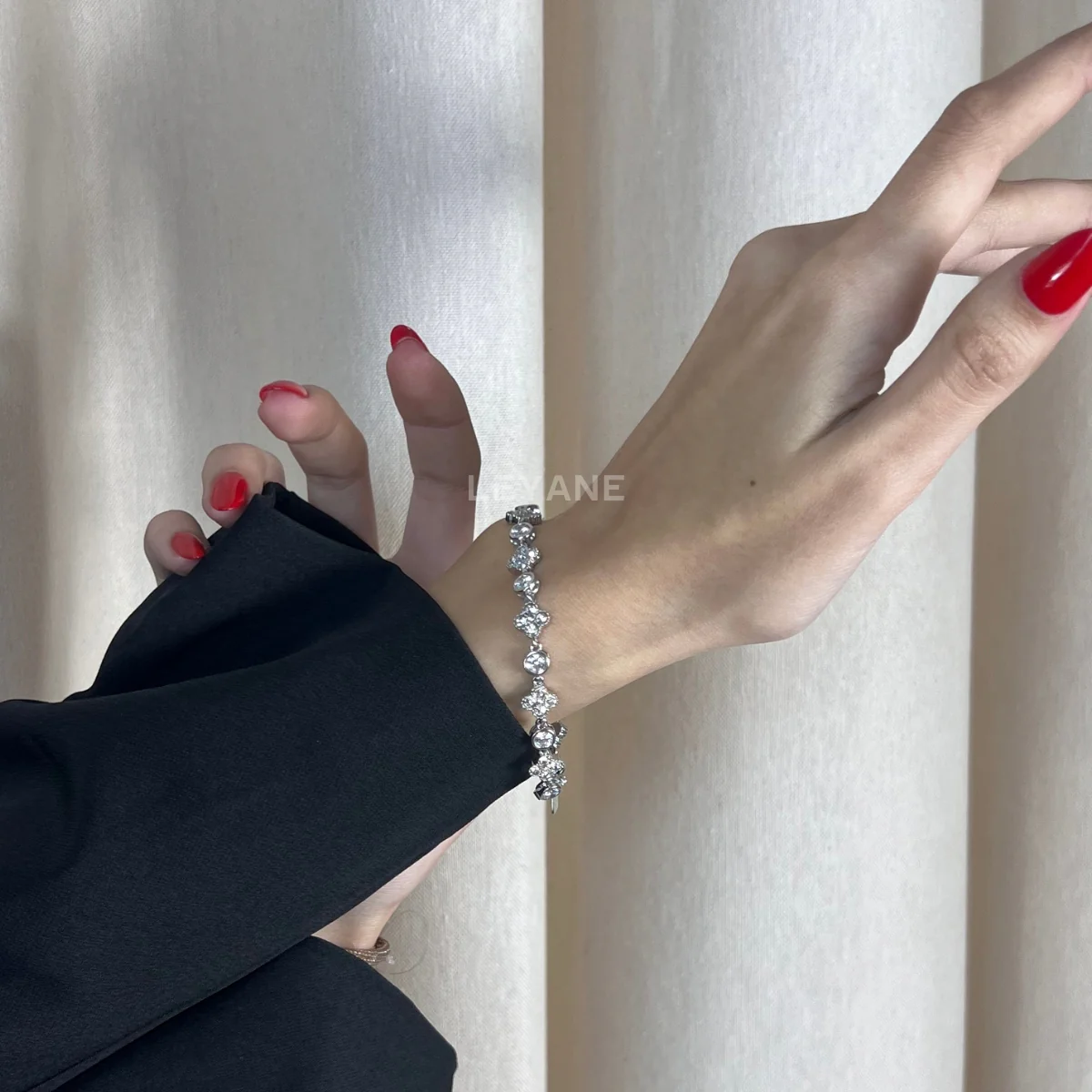 Ensemble Naya – Collier + Bracelet – Silver