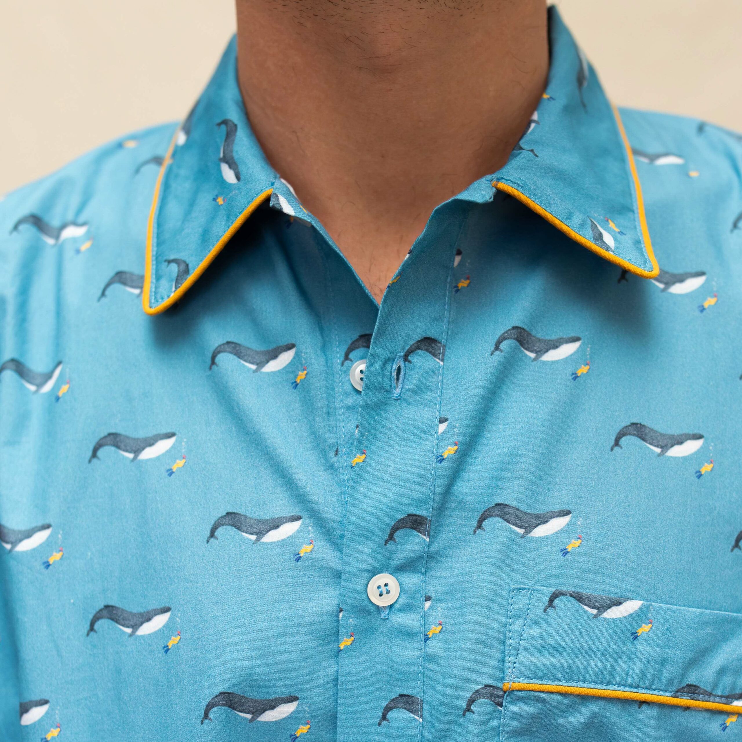 Chemise de nuit homme « Découverte »
